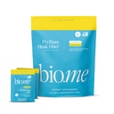Psyllium Husk Fiber Lemonade 20 Packs de voyage (6g par paquet) - Psyllium Husk Poudre pour la santé digestive et le dégel, sans gluten, sans sucre Poudre de fibre prébiotique, Supplément non-OGM