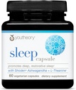 Youtheory Sleep Capsule - Supplément de soutien du sommeil végétalien avec fleur de passion, baume citronné, L-théanine et Ashwagandha* - 60 Capsules végétariennes