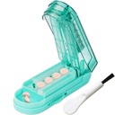 Johnbee Pill Cutter Splitter pour petites et petites pilules, plus grandes pilules. Splitter de pilule réglable coupe exactement plusieurs pilules à la fois. Bord en silicone non glissant (bleu de lac)