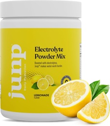 JUNP Electrolytes Poudre Pas de sucre Pas de glucides – Lemonade Keto Electrolyte Mélange de boisson - Potassium et sel Poudre d'hydratation Electrolytes - Zéro Calorie sans sucre Poudre d'électrolyte, Kosher, 90 portions