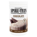 Natures Plus SPIRU-TEIN, Chocolat - 1,05 lb - Secouage de protéines à base végétale - Non-OGM, Végétarien, Sans gluten - 17 Total des portions