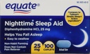 Accidents Aide au sommeil de nuit 25 mg, 00 Minicaplets, 100 Nombre