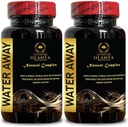 Pilules d'eau naturelle - Pilules d'eau naturelle d'action rapide pour les femmes et les hommes, pilules d'eau vitamines, pilules diurétiques pour la rétention d'eau, Relief de ballonnement d'action rapide, - 2 bouteilles