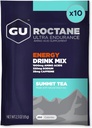 GU Energy Roctane Ultra Endurance Energy Drink Mix, végétalien, sans gluten, sans casher et sans laiterie énergie n-the-Go pour n'importe quel entraînement, 10 packets à un seul service, thé Sommet