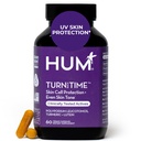 HUM Return Time Turmeric Supplement for Youthful Looking Skin Support with Green Tea Extract, Lutein & Polyphénols, Skin Care Agening & Collagen Support Capsules for Even Tone, 60 Capsules Vegan