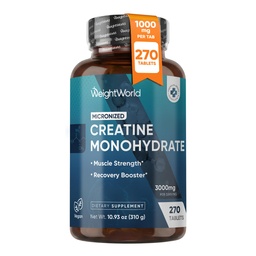 PoidsMonohydrate de créatine micronisée dans le monde 3000mg Comprimés végans