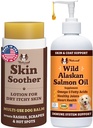 Natural Dog Company Healthy Skin Bundle, soutient la santé de la peau et soulage la peau sèche, démangeaison, anti-allergie pour les chiens