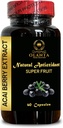 Extrait de baies d'ACAI - puissant antioxidents Acai Berry, capsules d'extrait de baie d'acai, sans gluten, sans OGM, régime d'acai Berry - 1 bouteille 60 capsules