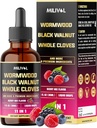11in1 Extrait de teinture de bois de noyer noir avec des vêtements entiers, berbère et 8 plus - 2 mois d'approvisionnement - 1 Fl Oz - mélange de baies