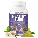 Sommeil en bonne santé - 10 ingrédients du REM - Supporte toutes les étapes du repos profond - Ne peut pas dormir - Sans repos - Mélatonine - Valérien - Camomille - Theanine - GABA - Houblon - Baume de citron - 120 Compte