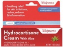 Walgreens Hydrocortisone à la crème d'aloès 1% Maximun Force