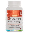 EXTRACT Eannatto Tocotriénols Deltagold suppléments de vitamine E softgels, sans tocophérol, soutient la santé immunitaire, non-OGM, sans gluten et antioxydant (50MG 30 softgels).