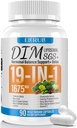 Supplément de DIM Estrogen Balance pour les femmes et les hommes, 1675 mg Supplément d'estrogen Soutien à l'acné hormonal, Soutien à la ménopause, Soutien aux antioxydants, DIM SGS 90 Capsules de légumes, 44 jours d'approvisionnement-023