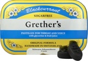 GRETHER'S Pastilles de cassis sans sucre - Relief naturel de la bouche sèche - Gorge apaisante et voix saine - Cadeau pour chanteurs - 3,75 oz. 1 Pack