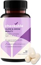 Suppléments complexes de collagène Checkable® - Cheveux, peau, ongles, articulations, os et soutien musculaire - avec collagène naturel de type I, II, III, V et X (1500 mg) - 90 capsules