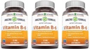 Formules étonnantes Vitamine B6 Pyridoxine 25mg 250 Comprimés Suppléments de non-OGM , sans gluten , Fabriqué aux États-Unis (3 Pack)