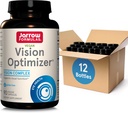 Formules Jarrow Vision Optimizer Veggie Caps-90 Count - Supplément pour les yeux-Supplément diététique-avec extrait de graines de raisin, lutéine et zéaxanthin, quircétine et plus-non-OGM-Gluten Free,Pack de 12