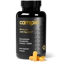 Glucosamine Chondriotin MSM Supplément de soutien mixte tout-en-un Turmère, acide hyaluronique, Boswellia, racine de gingembre, bambou, biopérine, poivre noir, soutient la santé conjointe et la flexibilité 90 Compte