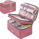 Organisateur de biberon de poche pour les sacs de stockage de médicaments avec petite poche portable Organisateur de biberon de voyage pour la trousse de trousse de premiers soins (rouge)