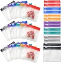 35&70 Pièces Pillet Sacs à Poche Zippered, Anglecai Pillet réutilisable pour les sacs de médecine Portable auto-scellage de voyage Packets de médecine avec serrure à glissière Sacs à drogue (35)
