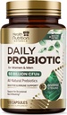 Probiotiques 50 milliards d'UFC par portion - 10 souches + prébiotiques - Santé digestive, Gut & Immune Support - Constipation occasionnelle, Gas & Bloating Support pour les femmes et les hommes, mis en bouteille États-Unis - 120 capsules