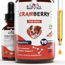 Supplément de canneberge pour chiens - Traitement UTI pour chiens - Supplément de canneberge pour chiens - Cranberry pour chiens - Cranberry pour chiens - UTI pour chiens - UTI pour chiens Traitement pour chiens - UTI Chiens - 1 fl oz - Bacon Flavor