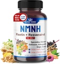 Ultra Herbes NMNH 10-en-1 – Fisetin, Resvératrol, Spermidine, Elderberry, Ashwagandha, Echinacea, Ginger, Turmeric – Healthy Aging & Vitality Support – 150 Capsules – Fabriqué aux États-Unis