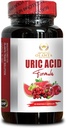 URIC Acid Support - Essential Rein Support Daily et Uric Acid Support for Adults, Joint Comfort, Uric Acid Control - 1 Bouteille 60 Capsules