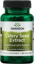 Swanson Superior Herbs- Extrait de graines de céleri - Concentration maximale - 150 mg 60 Capsules