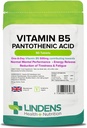Lindens Vitamine B-5 B5 100 x 460 mg Comprimés (acide pantothénique)