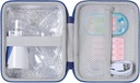 Boîtier de rangement dur Aenllosi compatible avec nébuliseur portable pour adultes et enfants, étui de transport d'inhalateurs portatifs, support pour machine d'atomiseur et médecine (cas seulement)