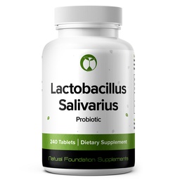 Lactobacillus Salivarius Probiotic 240 Comprimés (4 mois d'approvisionnement) – souche étudiée LS97 – UFC de 3 milliards – Soutien de santé digestif et buccodentaire – BPF certifié (240, Lactobacillus Salivarius)