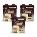 Atkins Iced Coffee Vanilla Latte Protein Shake, 15g Protéines, Faible Glycémie, 4g Net Carb, 1g Sucre, Keto Friendly, 12 paquets de 11 fl Oz
