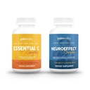 Paleovalley NeuroEffet + Un ensemble complexe essentiel C - Extrait de café Neuro Champignon, Supplément vitamine C 450g Focus, Mémoire, Énergie, Soutien immunitaire, Superaliments organiques