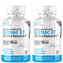 GlyNAC-ET NAC Supplément N-acétyl Cysteine Ethyl Ester (paquet de 2) - 20x Plus biodisponible que GlyNAC - Glycine et N-acétylcysteine Ethyl Ester Anti Vieillissement Supplément, Boost Gultathion (120 Capsules)