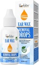 Pertes organiques d'enlèvement de cire d'oreille pour les oreilles obstruées – Huile naturelle nettoyante de cire d'oreille pour les enfants, les adultes, les bébés – Réparation liquide d'enlèvement de cire d'oreille pour les oreilles non obstruées, soulagement des douleurs d'oreille, santé de l'oreille (Fabriqué aux États-Unis)