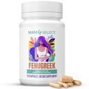 Mama's Select Organic Fenugreek Capsules – supplément naturel à base de plantes pour stimuler l'approvisionnement en lait, Vegan Digestive Health Aid, sans allergène et non-OGM, USA-Fabriqué pour les mamans allaitantes