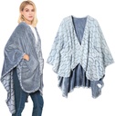 Blanket ultra doux en châle, couverture réversible, avec poches, pour les femmes et les hommes