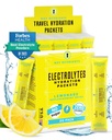 Paquets de poudre d'électrolytes - Lémonade rafraîchissante 20 packs d'hydratation - Poudre d'hydratation de voyage - Pas de sucre, pas de calories, sans gluten - Fabriqué aux États-Unis