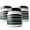 C - Poudre de collagène (180 scoops) - Peptides de collagène marin + acide hyaluronique. Pas de sucre. Pas d'odeur. Non OGM. États-Unis. pour les cheveux, la peau, les ongles, les articulations, et la santé Gut.