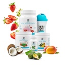 Oui, vous pouvez! Detox Plus Kit, Daily Cleanse Pur Fiber Replacement, Drink Mix, Shake Booster et Supplément, Body Cleanse Kit pour les femmes, Daily System Cleanse - Fraise, Aloe Vera Mango