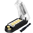Cutter à la pilule pour les pilules multiples à la fois, Splitter à la pilule pour les petites et petites pilules, Cutter à la pilule pour les petites ou grandes pilules, Splitter à la pilule avec lame cachée en acier inoxydable Sharp (noir)