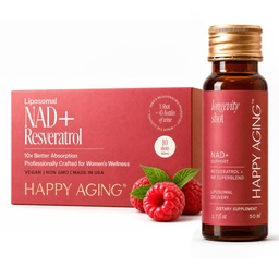 Liquid NAD+=Resveratrol== NMN Alternative==10x Plus Absorption==Liposomal Nicotinamide Riboside et resvératrol avec antioxydants==10 Shots