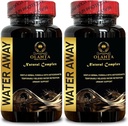 Supplément Water Away - Water Balance Support, Immune System Booster, Bloat-Away - Water Balance Support, Aides dans le sauvetage de l'eau - 2 capsules de bouteille 120