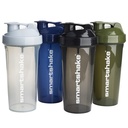 Smartshake Lite 4-Pack Protein Shaker Bouteille 800 ml de 27 oz - Vis étanche - BPA Gratuit – Unisexe - Mist Gray, Vert de l'Armée, Noir, Bleu marine