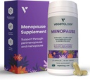 Suppléments à la ménopause végane (60 gélules) — Vitamines périménopause et ménopause — Suppléments pour femmes — Suppléments à la ménopause pour femmes — Supplément alimentaire — Soutien à la ménopause
