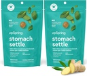 Des gouttes de sevrage pour les nausées occasionnelles, l'estomac et la maladie du mouvement avec gingembre, citron, Spearmint et B6, gouttes de saveur de menthe, 56ct (paquet de 2)