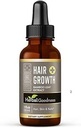 Hair Growth Plus 1oz - produit capillaire de bambou pour les femmes et les hommes pour la croissance des cheveux avec collagène suppléments, kératine - peau de cheveux et ongles vitamines pour tous les types de cheveux -1 bouteille