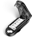 DUBSTAR Splitter Pill Cutter pour petites et petites pilules, Multiple Pill Cutters pour petites ou grandes pilules, Splitter Pill réglable avec dispositif de centrage et Blade Guard pour multi comprimés (Noir)