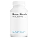 Supersmart - NAC N-acétyl Cystéine 1800 mg par jour - Acides aminés - Antioxydants et supplément anti-vieillissement - Précurseur de glutathione - Sans OGM et sans gluten - 100 capsules végétariennes